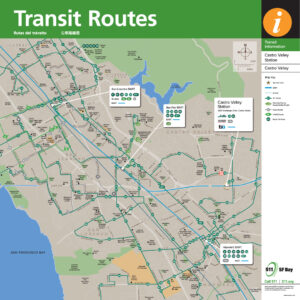 Castro Valley Transit Route Map